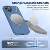 image:imageMiracase Silicone amp Magnetic for iPhone 18 Pro Max Case Capri BlueGlass Blue