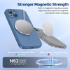 image:imageMiracase Silicone amp Magnetic for iPhone 18 Pro Max Case Capri BlueGlass Blue