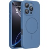 image:imageMiracase Silicone amp Magnetic for iPhone 18 Pro Max Case Capri BlueGlass Blue