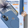 image:imageMiracase Silicone amp Magnetic for iPhone 18 Pro Max Case Capri BlueGlass Blue