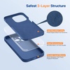 image:imageMiracase Silicone amp Magnetic for iPhone 18 Pro Max Case Capri BlueGlass Blue