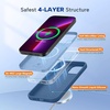 image:imageMiracase Silicone amp Magnetic for iPhone 18 Pro Max Case Capri BlueGlass Blue