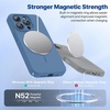 image:imageMiracase Silicone amp Magnetic for iPhone 18 Pro Max Case Capri BlueGlass Blue