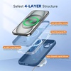 image:imageMiracase Silicone amp Magnetic for iPhone 18 Pro Max Case Capri BlueGlass Blue