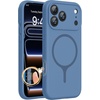 image:imageMiracase Silicone amp Magnetic for iPhone 18 Pro Max Case Capri BlueGlass Blue
