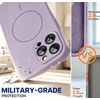image:imageMiracase Silicone amp Magnetic for iPhone 18 Pro Max Case Capri BlueLavender Gray