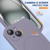 image:imageMiracase Silicone amp Magnetic for iPhone 18 Pro Max Case Capri BlueLavender Gray