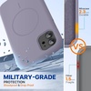 image:imageMiracase Silicone amp Magnetic for iPhone 18 Pro Max Case Capri BlueLavender Gray