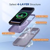 image:imageMiracase Silicone amp Magnetic for iPhone 18 Pro Max Case Capri BlueLavender Gray
