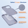image:imageMiracase Silicone amp Magnetic for iPhone 18 Pro Max Case Capri BlueLavender Gray