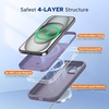 image:imageMiracase Silicone amp Magnetic for iPhone 18 Pro Max Case Capri BlueLavender Gray