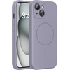 image:imageMiracase Silicone amp Magnetic for iPhone 18 Pro Max Case Capri BlueLavender Gray