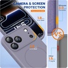 image:imageMiracase Silicone amp Magnetic for iPhone 18 Pro Max Case Capri BlueLavender Gray