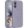 image:imageMiracase Silicone amp Magnetic for iPhone 18 Pro Max Case Capri BlueLavender Gray