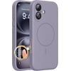 image:imageMiracase Silicone amp Magnetic for iPhone 18 Pro Max Case Capri BlueLavender Gray