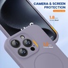 image:imageMiracase Silicone amp Magnetic for iPhone 18 Pro Max Case Capri BlueLavender Gray