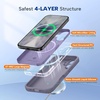image:imageMiracase Silicone amp Magnetic for iPhone 18 Pro Max Case Capri BlueLavender Gray