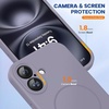 image:imageMiracase Silicone amp Magnetic for iPhone 18 Pro Max Case Capri BlueLavender Gray