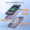image:imageMiracase Silicone amp Magnetic for iPhone 18 Pro Max Case Capri BlueLavender Gray