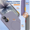 image:imageMiracase Silicone amp Magnetic for iPhone 18 Pro Max Case Capri BlueLavender Gray