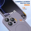image:imageMiracase Silicone amp Magnetic for iPhone 18 Pro Max Case Capri BlueLavender Gray