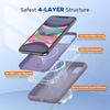 image:imageMiracase Silicone amp Magnetic for iPhone 18 Pro Max Case Capri BlueLavender Gray
