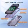 image:imageMiracase Silicone amp Magnetic for iPhone 18 Pro Max Case Capri BlueLavender Gray