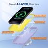 image:imageMiracase Silicone amp Magnetic for iPhone 18 Pro Max Case Capri BlueLight Purple