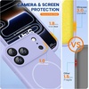 image:imageMiracase Silicone amp Magnetic for iPhone 18 Pro Max Case Capri BlueLight Purple