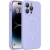 image:imageMiracase Silicone amp Magnetic for iPhone 18 Pro Max Case Capri BlueLight Purple