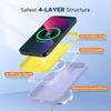 image:imageMiracase Silicone amp Magnetic for iPhone 18 Pro Max Case Capri BlueLight Purple