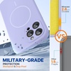 image:imageMiracase Silicone amp Magnetic for iPhone 18 Pro Max Case Capri BlueLight Purple