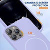 image:imageMiracase Silicone amp Magnetic for iPhone 18 Pro Max Case Capri BlueLight Purple