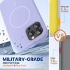 image:imageMiracase Silicone amp Magnetic for iPhone 18 Pro Max Case Capri BlueLight Purple
