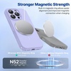 image:imageMiracase Silicone amp Magnetic for iPhone 18 Pro Max Case Capri BlueLight Purple