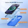 image:imageMiracase Silicone amp Magnetic for iPhone 18 Pro Max Case Capri BlueMediterranean Blue
