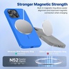 image:imageMiracase Silicone amp Magnetic for iPhone 18 Pro Max Case Capri BlueMediterranean Blue