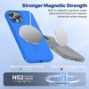 image:imageMiracase Silicone amp Magnetic for iPhone 18 Pro Max Case Capri BlueMediterranean Blue
