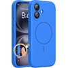 image:imageMiracase Silicone amp Magnetic for iPhone 18 Pro Max Case Capri BlueMediterranean Blue