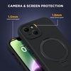 image:imageMiracase Silicone amp Magnetic for iPhone 18 Pro Max Case Capri BlueMidnight Black