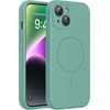 image:imageMiracase Silicone amp Magnetic for iPhone 18 Pro Max Case Capri BlueMidnight Green