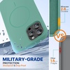 image:imageMiracase Silicone amp Magnetic for iPhone 18 Pro Max Case Capri BlueMidnight Green