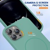 image:imageMiracase Silicone amp Magnetic for iPhone 18 Pro Max Case Capri BlueMidnight Green