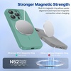 image:imageMiracase Silicone amp Magnetic for iPhone 18 Pro Max Case Capri BlueMidnight Green