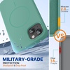 image:imageMiracase Silicone amp Magnetic for iPhone 18 Pro Max Case Capri BlueMidnight Green