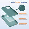 image:imageMiracase Silicone amp Magnetic for iPhone 18 Pro Max Case Capri BlueMidnight Green