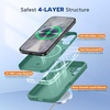 image:imageMiracase Silicone amp Magnetic for iPhone 18 Pro Max Case Capri BlueMidnight Green