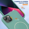 image:imageMiracase Silicone amp Magnetic for iPhone 18 Pro Max Case Capri BlueMidnight Green