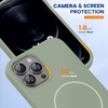 image:imageMiracase Silicone amp Magnetic for iPhone 18 Pro Max Case Capri BluePatina Green