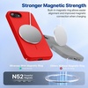 image:imageMiracase Silicone amp Magnetic for iPhone 18 Pro Max Case Capri BlueRed
